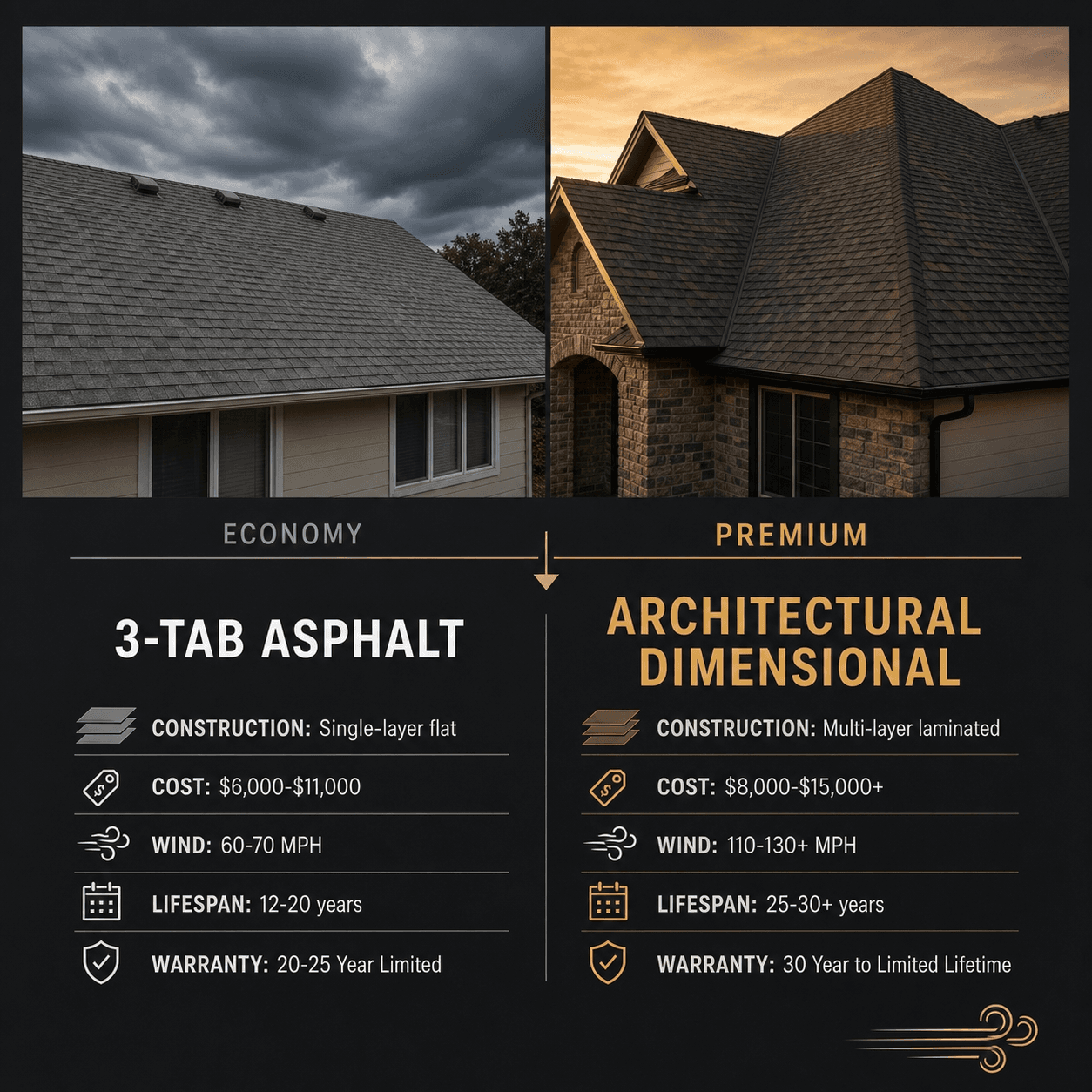 Architectural Shingle roof